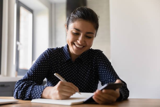 Candidate preparing for interview